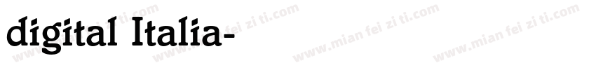 digital Italia字体转换